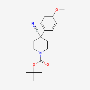 1-Boc-4-cyano-4-(4-methoxyphenyl)-piperidine