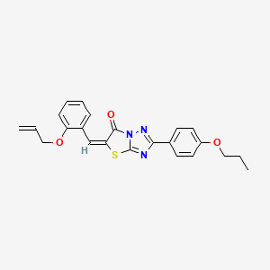 molecular formula C23H21N3O3S B15027787 (5E)-5-[2-(allyloxy)benzylidene]-2-(4-propoxyphenyl)[1,3]thiazolo[3,2-b][1,2,4]triazol-6(5H)-one CAS No. 606959-64-2