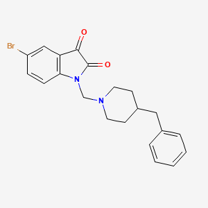 1-[(4-benzylpiperidin-1-yl)methyl]-5-bromo-1H-indole-2,3-dione