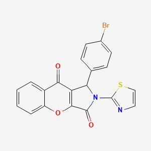 1-(4-Bromophenyl)-2-(1,3-thiazol-2-yl)-1,2-dihydrochromeno[2,3-c]pyrrole-3,9-dione