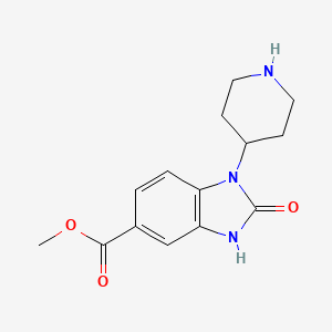 Methyl 2-oxo-1-(piperidin-4-yl)-2,3-dihydro-1H-benzo[d]imidazole-5-carboxylate