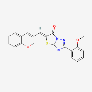 (5Z)-5-(2H-chromen-3-ylmethylidene)-2-(2-methoxyphenyl)[1,3]thiazolo[3,2-b][1,2,4]triazol-6(5H)-one