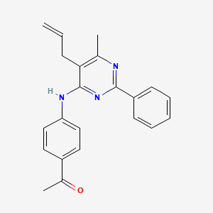 4-(4-Acetylanilino)-5-allyl-6-methyl-2-phenylpyrimidine