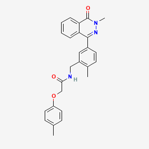 molecular formula C26H25N3O3 B15027970 N-[2-methyl-5-(3-methyl-4-oxo-3,4-dihydrophthalazin-1-yl)benzyl]-2-(4-methylphenoxy)acetamide 