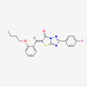 (5Z)-5-(2-butoxybenzylidene)-2-(4-fluorophenyl)[1,3]thiazolo[3,2-b][1,2,4]triazol-6(5H)-one