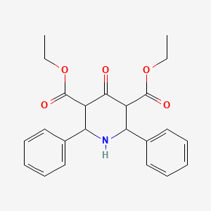 molecular formula C23H25NO5 B15028023 Diethyl 4-oxo-2,6-diphenylpiperidine-3,5-dicarboxylate 