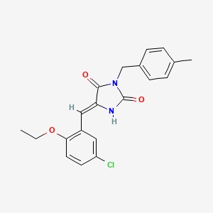 (5Z)-5-(5-chloro-2-ethoxybenzylidene)-3-(4-methylbenzyl)imidazolidine-2,4-dione