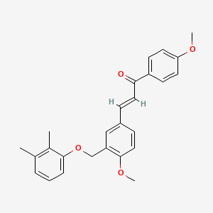 (2E)-3-{3-[(2,3-dimethylphenoxy)methyl]-4-methoxyphenyl}-1-(4-methoxyphenyl)prop-2-en-1-one