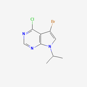 molecular formula C9H9BrClN3 B1502805 5-Bromo-4-chloro-7-isopropyl-7H-pyrrolo[2,3-d]pyrimidine CAS No. 870706-48-2