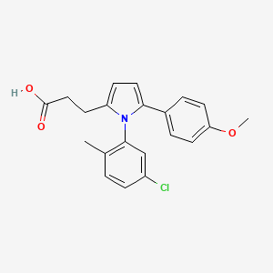 3-[1-(5-chloro-2-methylphenyl)-5-(4-methoxyphenyl)-1H-pyrrol-2-yl]propanoic acid