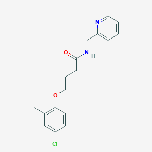 molecular formula C17H19ClN2O2 B15028097 4-(4-chloro-2-methylphenoxy)-N-(pyridin-2-ylmethyl)butanamide 