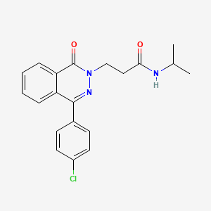 3-[4-(4-chlorophenyl)-1-oxophthalazin-2(1H)-yl]-N-(propan-2-yl)propanamide