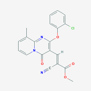 molecular formula C20H14ClN3O4 B15028108 methyl (2E)-3-[2-(2-chlorophenoxy)-9-methyl-4-oxo-4H-pyrido[1,2-a]pyrimidin-3-yl]-2-cyanoprop-2-enoate 