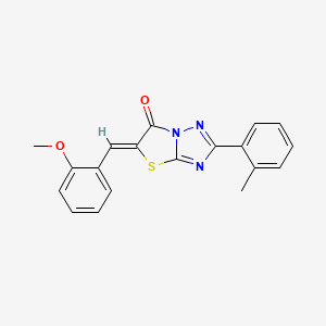 (5Z)-5-(2-methoxybenzylidene)-2-(2-methylphenyl)[1,3]thiazolo[3,2-b][1,2,4]triazol-6(5H)-one