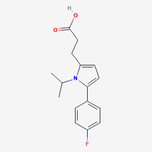 3-[5-(4-fluorophenyl)-1-(propan-2-yl)-1H-pyrrol-2-yl]propanoic acid