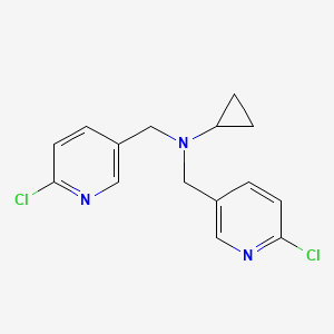 molecular formula C15H15Cl2N3 B1502820 Bis-(6-chloro-pyridin-3-ylmethyl)-cyclopropyl-amine CAS No. 1146080-51-4