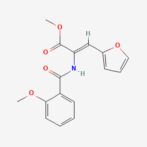 methyl (2Z)-3-(furan-2-yl)-2-{[(2-methoxyphenyl)carbonyl]amino}prop-2-enoate