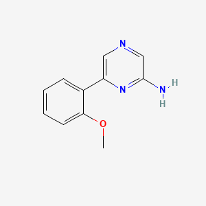 molecular formula C11H11N3O B1502824 6-(2-Methoxyphenyl)pyrazin-2-amine CAS No. 1159821-13-2