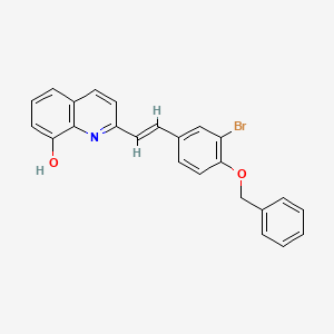 2-{(E)-2-[4-(benzyloxy)-3-bromophenyl]ethenyl}quinolin-8-ol