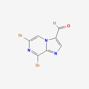 6,8-Dibromoimidazo[1,2-a]pyrazine-3-carbaldehyde