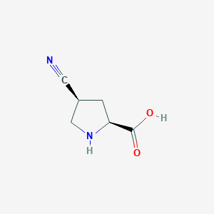 molecular formula C6H8N2O2 B1502830 (2S,4S)-4-Cyanopyrrolidine-2-carboxylic acid CAS No. 1001354-49-9