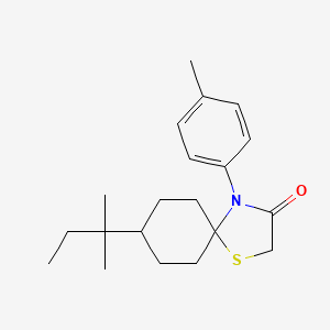 8-(2-Methylbutan-2-yl)-4-(4-methylphenyl)-1-thia-4-azaspiro[4.5]decan-3-one