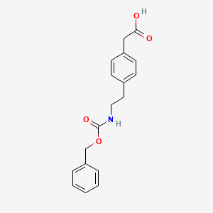 molecular formula C18H19NO4 B1502831 2-(4-(2-(((Benzyloxy)carbonyl)amino)ethyl)phenyl)acetic acid 