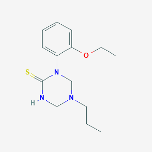 molecular formula C14H21N3OS B15028396 1-(2-Ethoxyphenyl)-5-propyl-1,3,5-triazinane-2-thione 