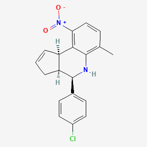 (3aS,4R,9bR)-4-(4-chlorophenyl)-6-methyl-9-nitro-3a,4,5,9b-tetrahydro-3H-cyclopenta[c]quinoline