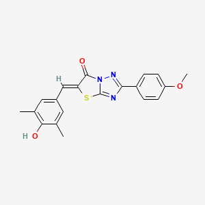 molecular formula C20H17N3O3S B15028410 (5Z)-5-(4-hydroxy-3,5-dimethylbenzylidene)-2-(4-methoxyphenyl)[1,3]thiazolo[3,2-b][1,2,4]triazol-6(5H)-one CAS No. 609795-61-1