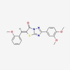 molecular formula C20H17N3O4S B15028418 (5Z)-2-(3,4-dimethoxyphenyl)-5-(2-methoxybenzylidene)[1,3]thiazolo[3,2-b][1,2,4]triazol-6(5H)-one 