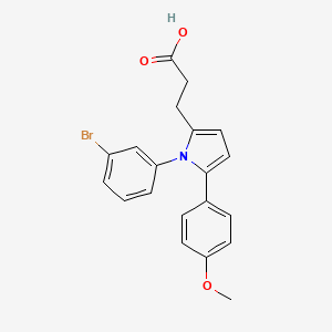 3-[1-(3-bromophenyl)-5-(4-methoxyphenyl)-1H-pyrrol-2-yl]propanoic acid