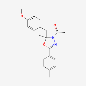 1-[2-(4-methoxybenzyl)-2-methyl-5-(4-methylphenyl)-1,3,4-oxadiazol-3(2H)-yl]ethanone