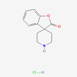 molecular formula C12H14ClNO2 B1502856 2H-螺[苯并呋喃-3,4'-哌啶]-2-酮盐酸盐 CAS No. 481001-07-4