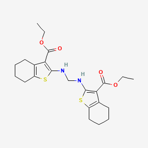 Ethyl 2-[({[3-(ethoxycarbonyl)-4,5,6,7-tetrahydro-1-benzothiophen-2-yl]amino}methyl)amino]-4,5,6,7-tetrahydro-1-benzothiophene-3-carboxylate