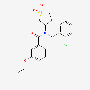 N-(2-chlorobenzyl)-N-(1,1-dioxidotetrahydrothiophen-3-yl)-3-propoxybenzamide