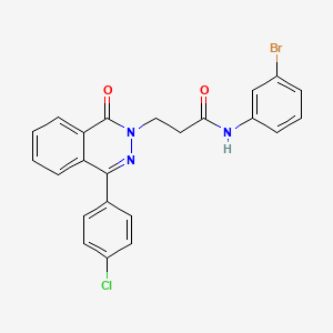 N-(3-bromophenyl)-3-[4-(4-chlorophenyl)-1-oxophthalazin-2(1H)-yl]propanamide