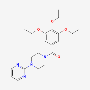 2-[4-(3,4,5-Triethoxybenzoyl)piperazin-1-yl]pyrimidine