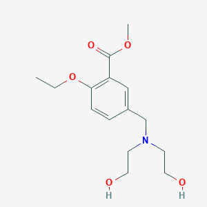 molecular formula C15H23NO5 B15028766 Methyl 5-{[bis(2-hydroxyethyl)amino]methyl}-2-ethoxybenzoate 