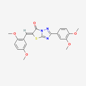 (5Z)-5-(2,5-dimethoxybenzylidene)-2-(3,4-dimethoxyphenyl)[1,3]thiazolo[3,2-b][1,2,4]triazol-6(5H)-one