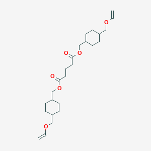 molecular formula C25H40O6 B150288 Pentanedioic acid, bis((4-((ethenyloxy)methyl)cyclohexyl)methyl) ester CAS No. 131132-77-9