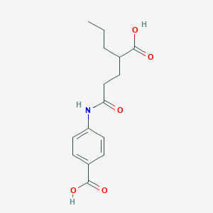 4-[(4-Carboxyheptanoyl)amino]benzoic acid