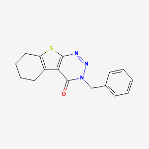 molecular formula C16H15N3OS B15028866 3-benzyl-5,6,7,8-tetrahydro[1]benzothieno[2,3-d][1,2,3]triazin-4(3H)-one 