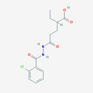 5-{2-[(2-Chlorophenyl)carbonyl]hydrazinyl}-2-ethyl-5-oxopentanoic acid