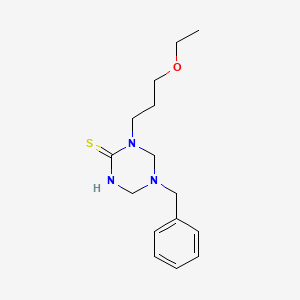 5-Benzyl-1-(3-ethoxypropyl)-1,3,5-triazinane-2-thione