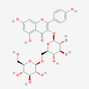 molecular formula C27H30O16 B150290 山奈酚 3- 龙胆二糖苷 CAS No. 22149-35-5