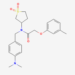 N-[4-(dimethylamino)benzyl]-N-(1,1-dioxidotetrahydrothien-3-yl)-2-(3-methylphenoxy)acetamide