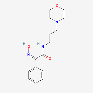 molecular formula C15H21N3O3 B15029103 (2Z)-2-(hydroxyimino)-N-[3-(morpholin-4-yl)propyl]-2-phenylethanamide 