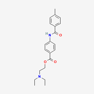 molecular formula C21H26N2O3 B15029113 2-(Diethylamino)ethyl 4-(4-methylbenzamido)benzoate 