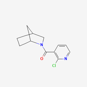 molecular formula C12H13ClN2O B1502915 2-[(2-Chloro-3-pyridinyl)carbonyl]-2-azabicyclo[2.2.1]heptane CAS No. 1082766-10-6